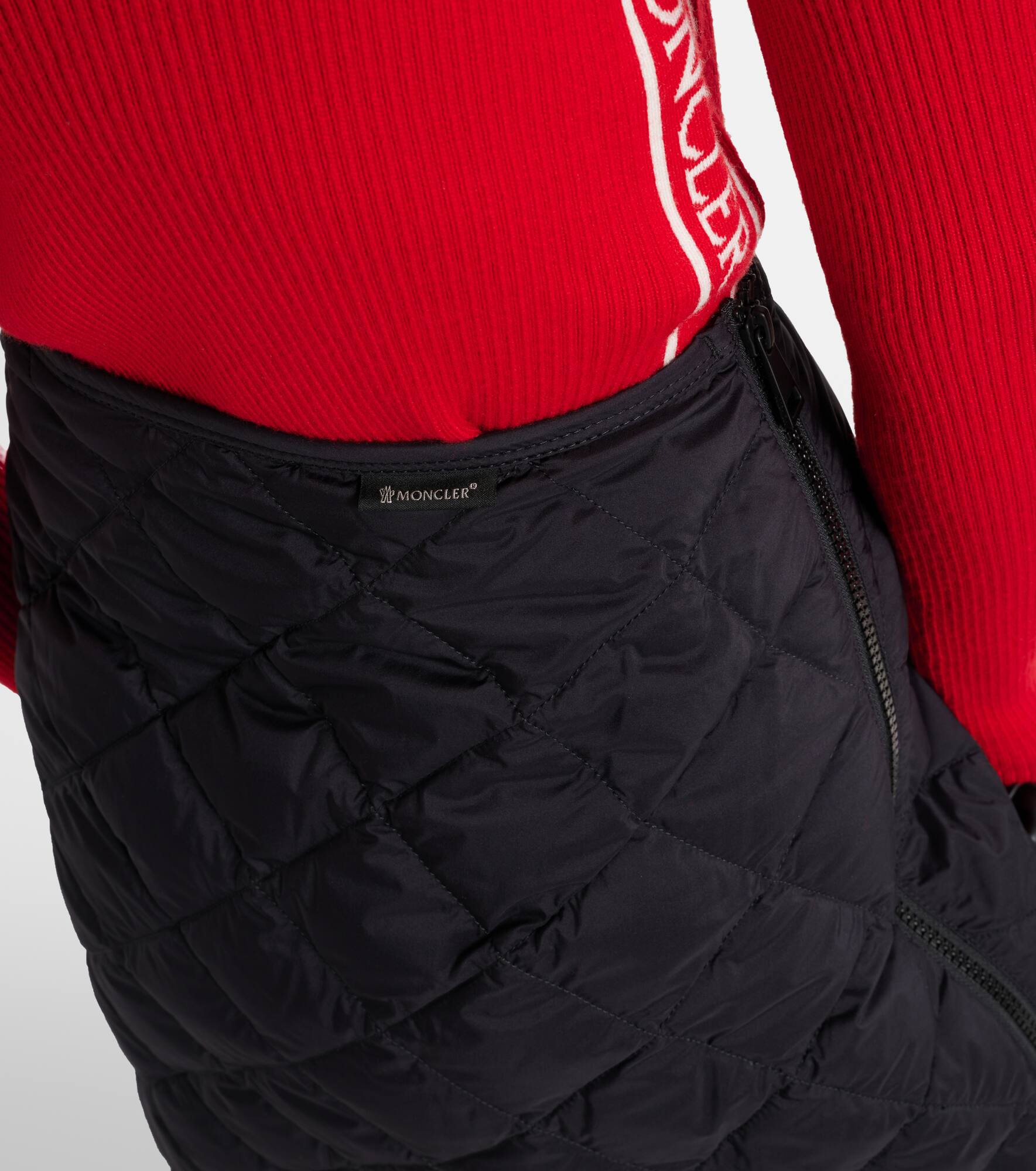 Quilted high-rise skirt - 6