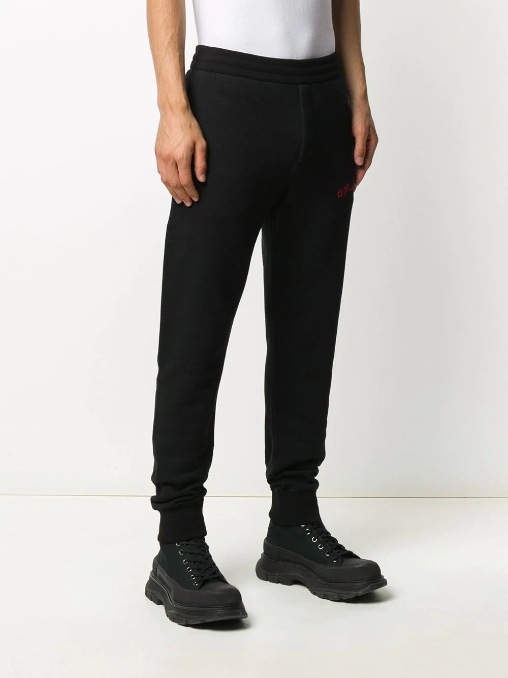 McQueen cotton track pants - 3