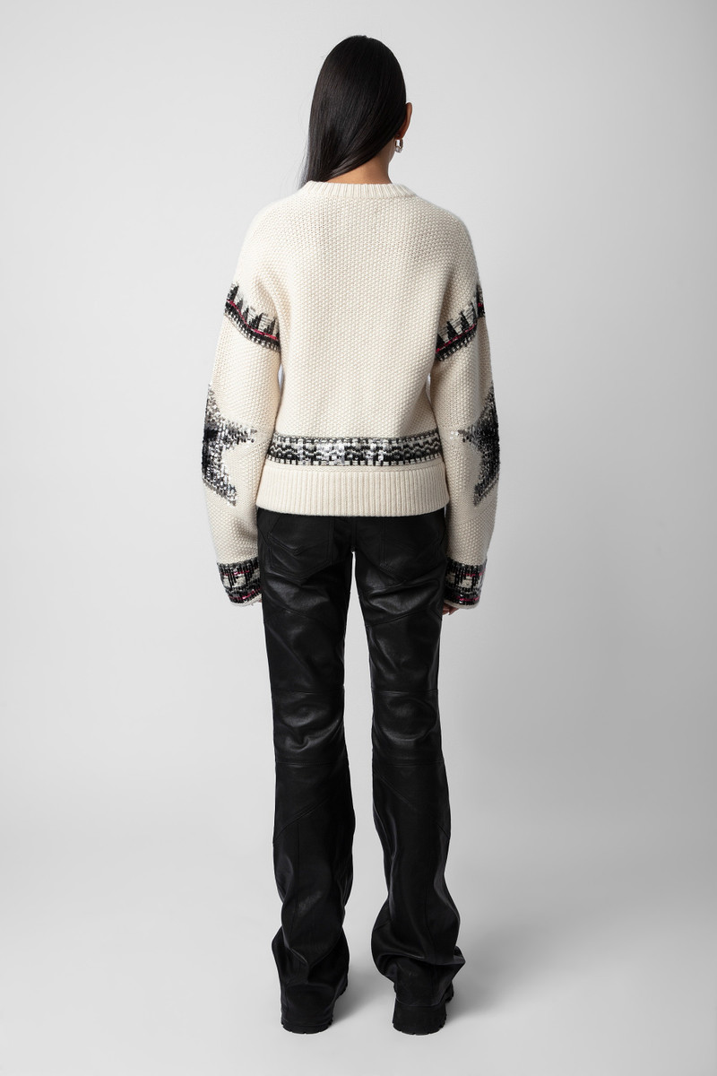 Kanson Sequins Cashmere Sweater 5