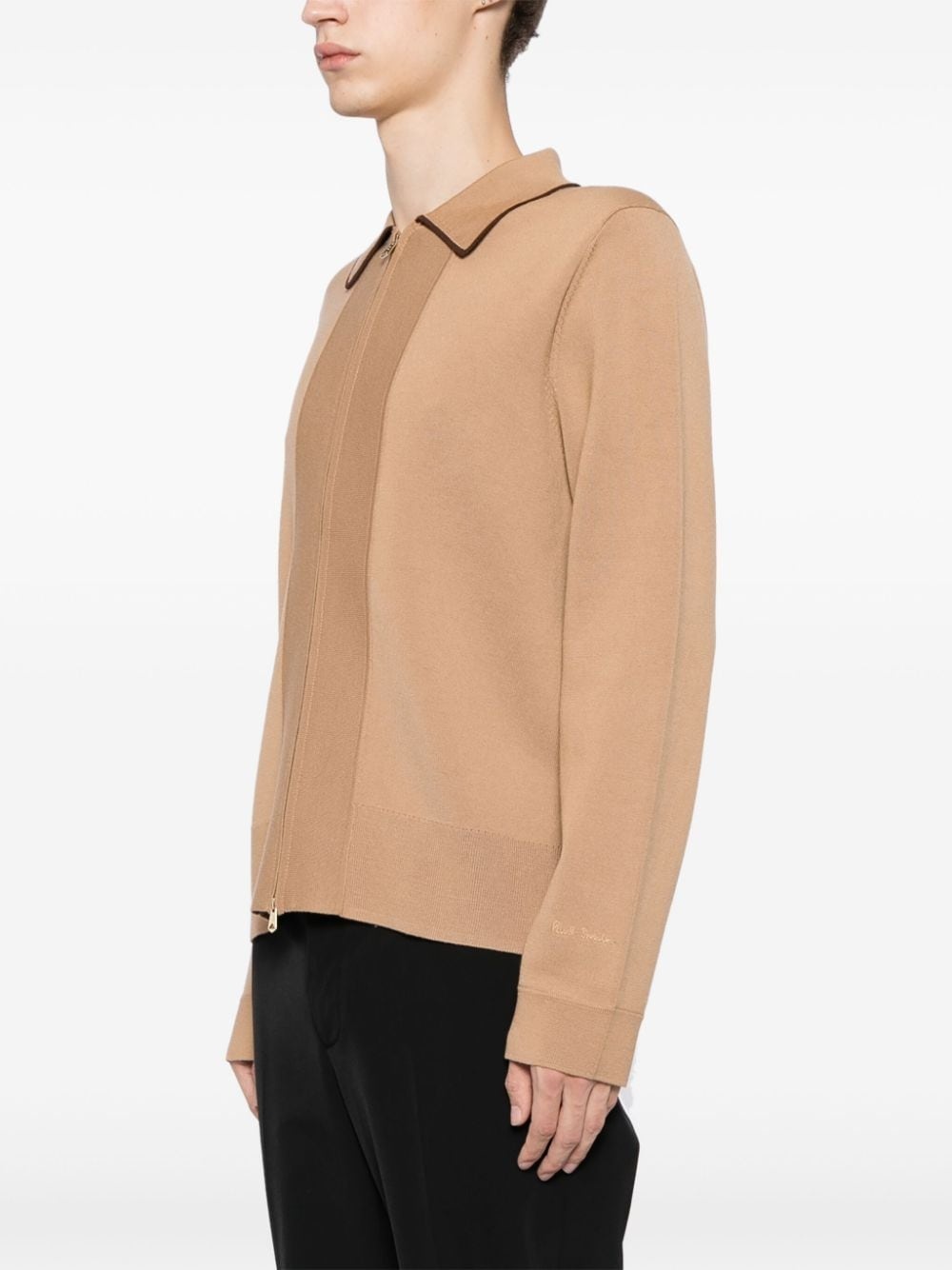 zip fastening cardigan - 3