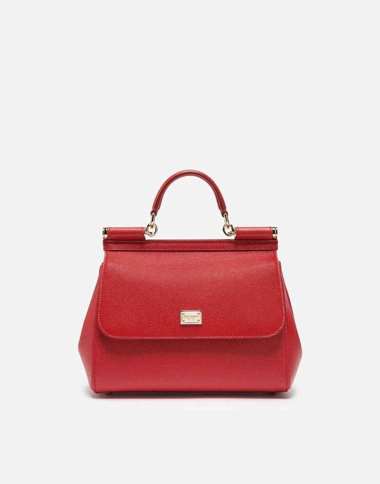 Medium Sicily handbag in dauphine leather - 1