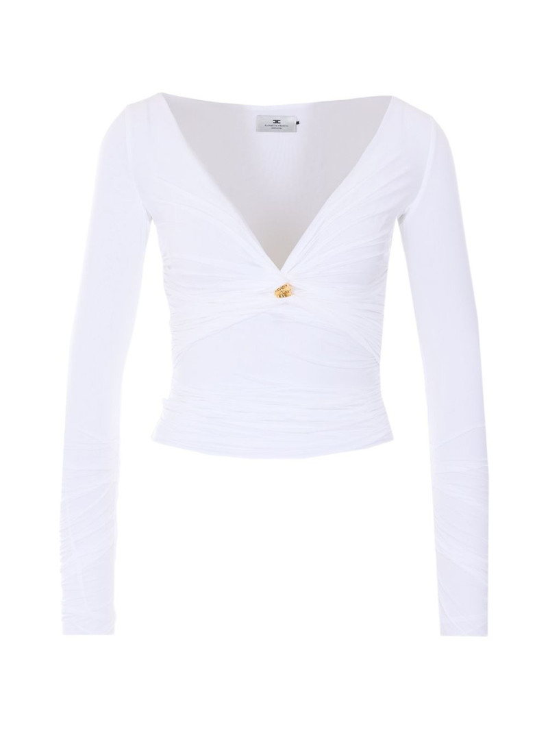 jewel V-neck blouse 1