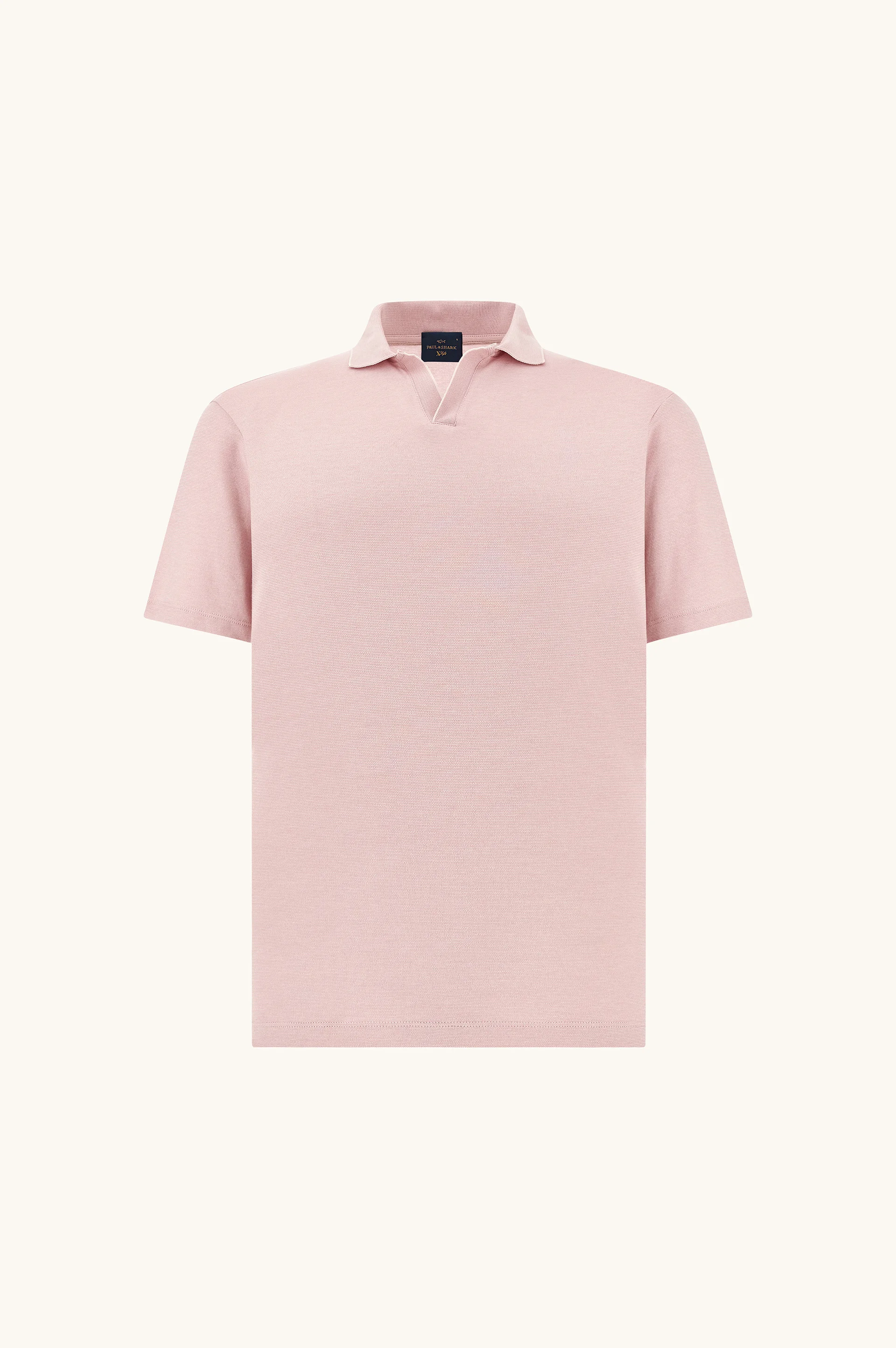 X-SOFT OPEN‑COLLAR POLO SHIRT IN COTTON INTERLOCK - 1
