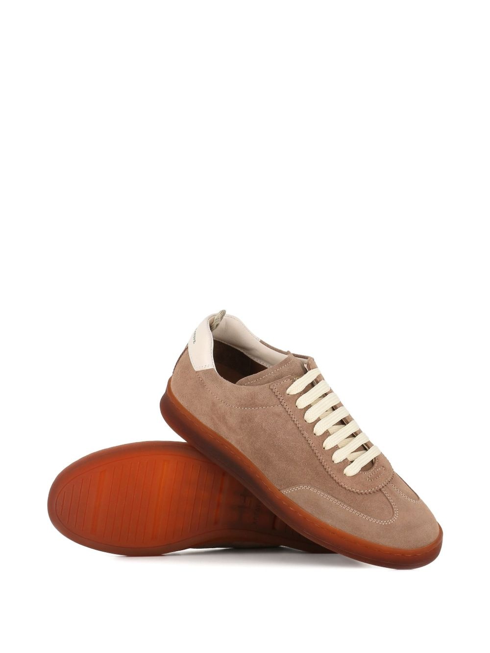 suede lace-up sneakers - 4