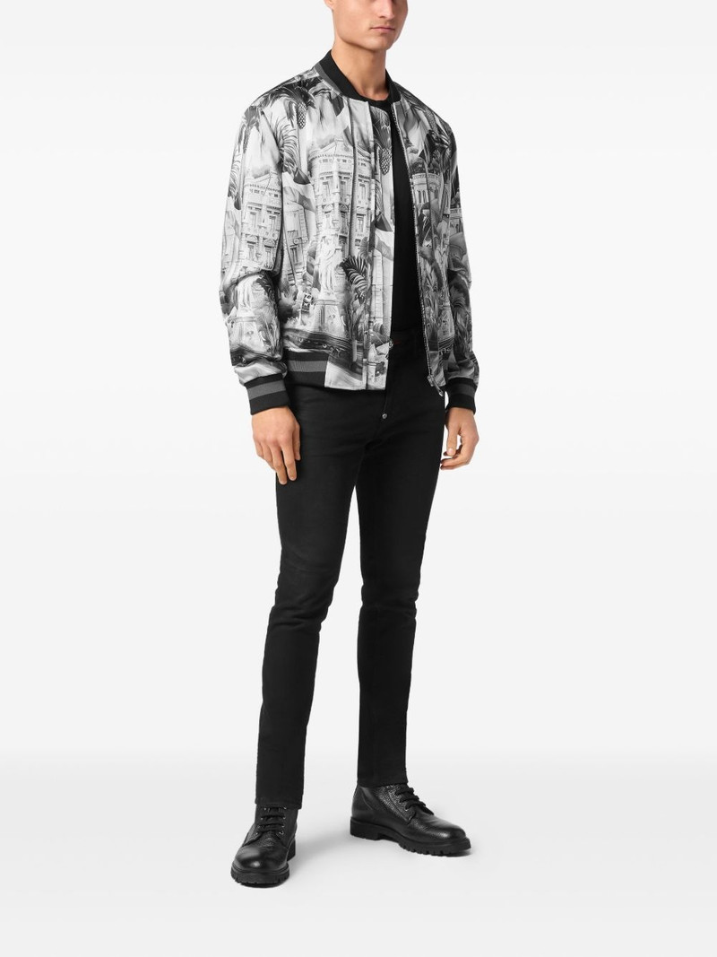 PHILIPP PLEIN D'azur bomber jacket outlook