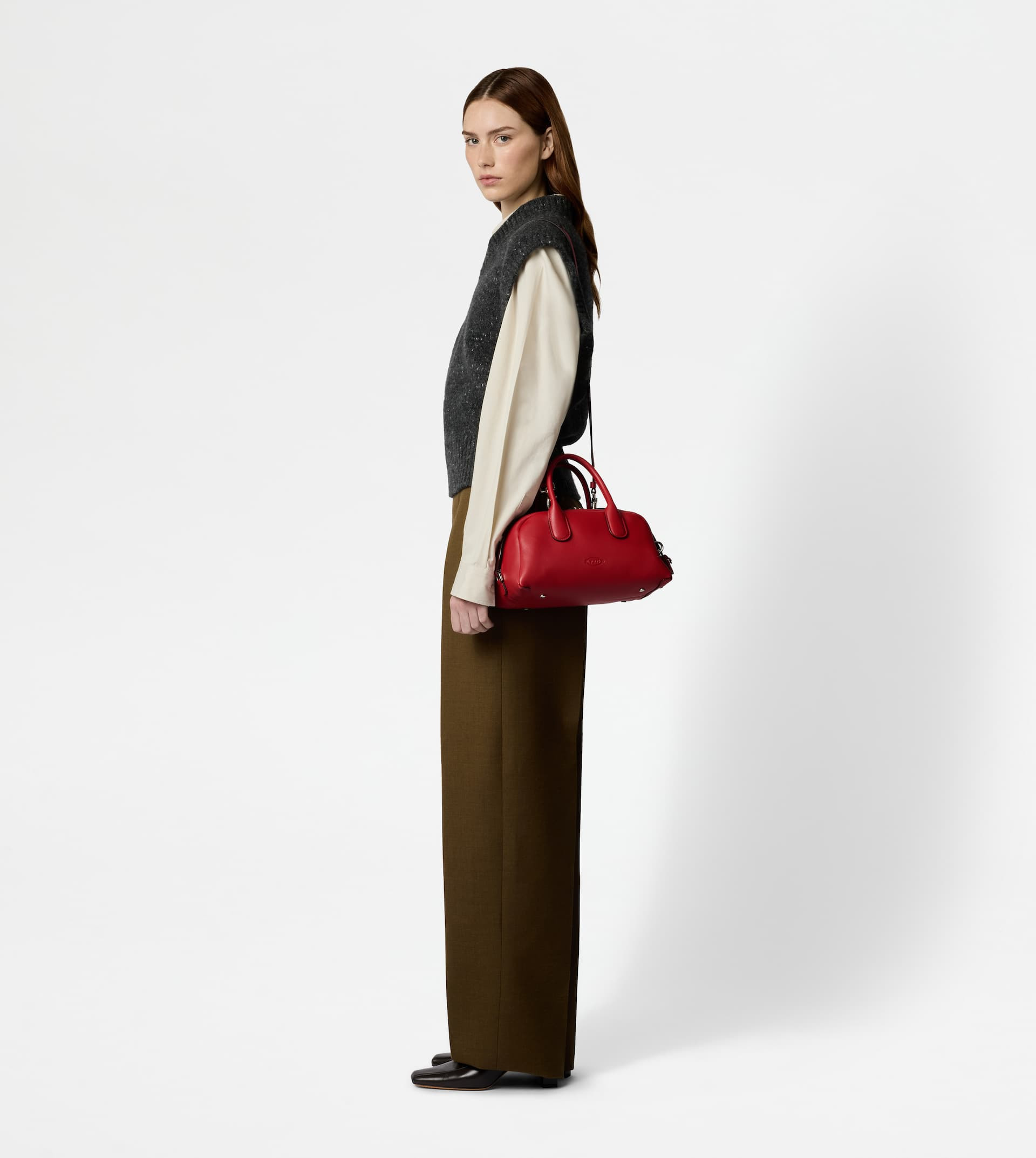 TOD'S DARSENA IN LEATHER SMALL - RED - 9
