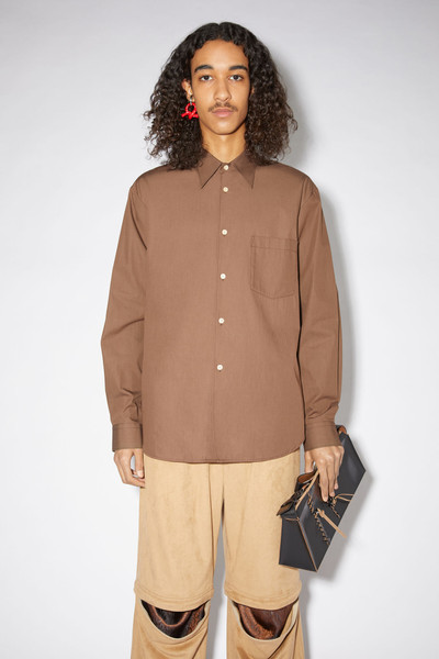 Acne Studios Long sleeve shirt - Chocolate brown outlook