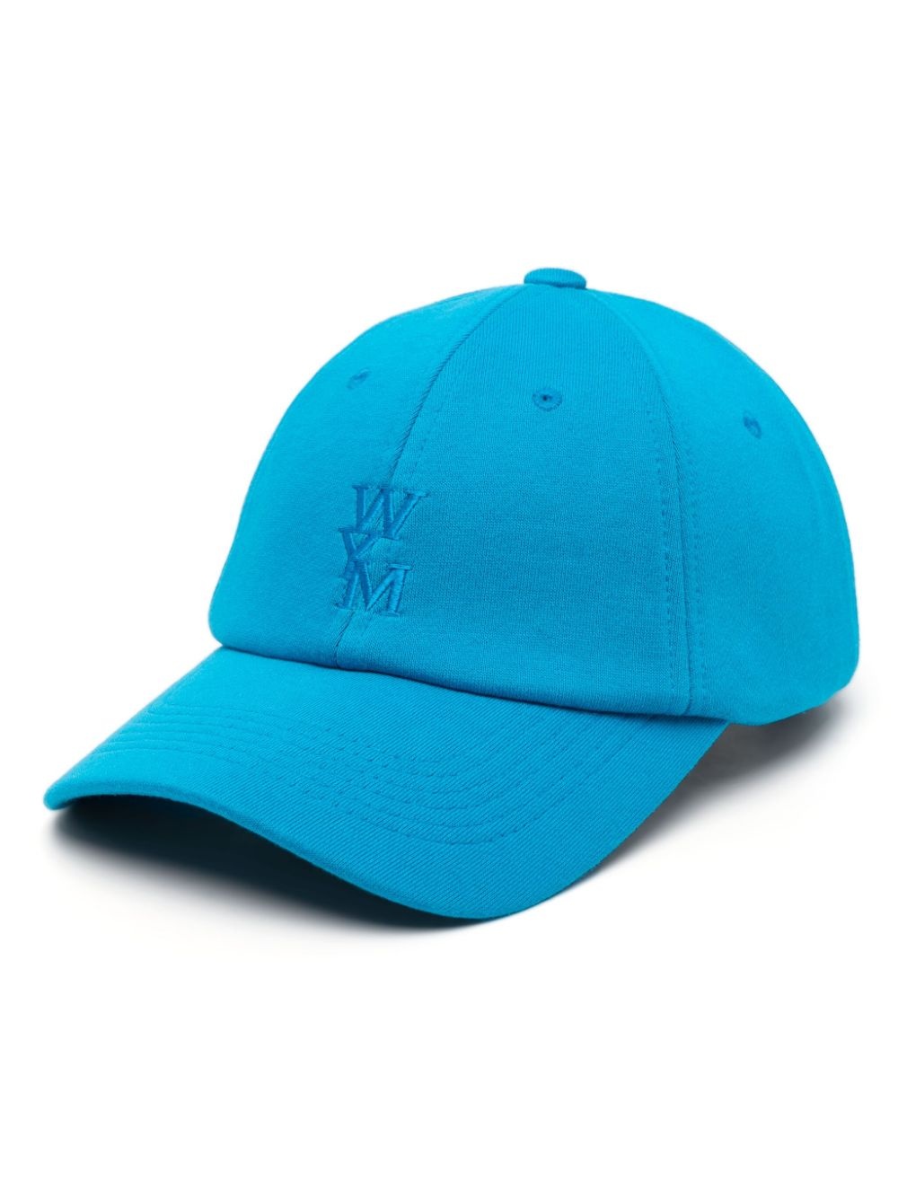 logo-embroidered cotton cap - 1