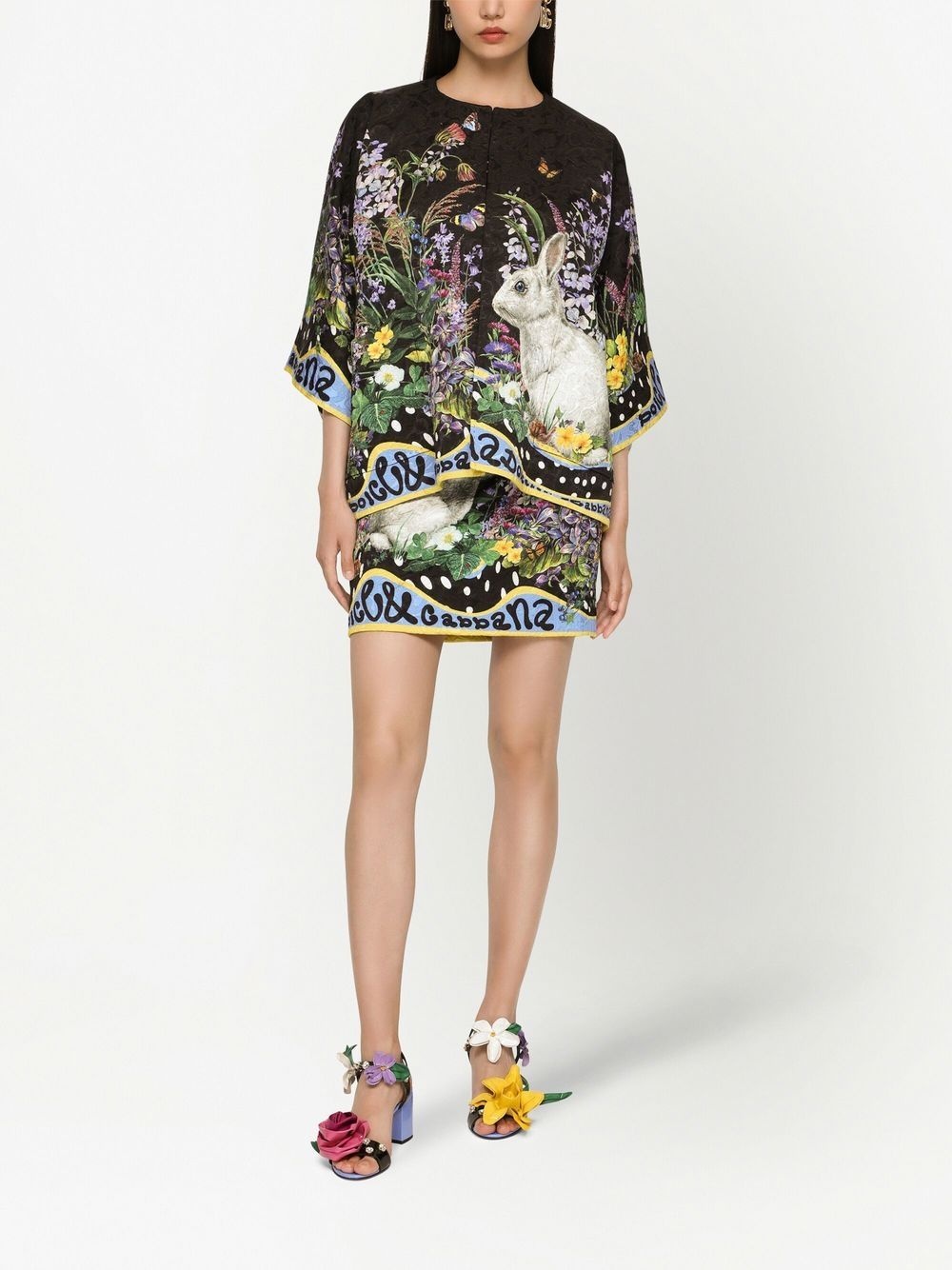 graphic-print mini skirt - 3