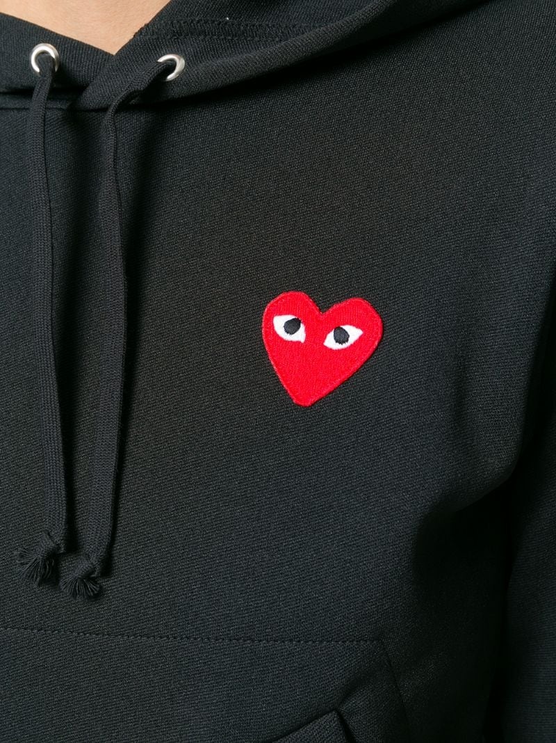 heart-patch hoodie - 9