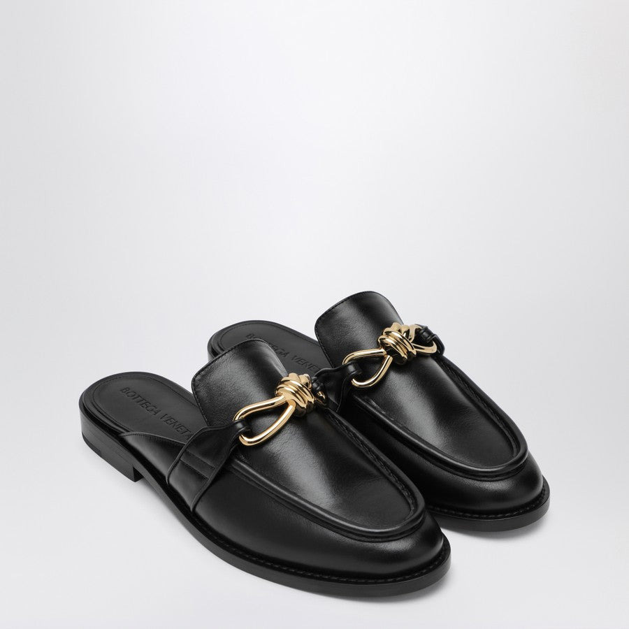 Bottega Veneta Women Black Astaire Moccasin Sabot - 2