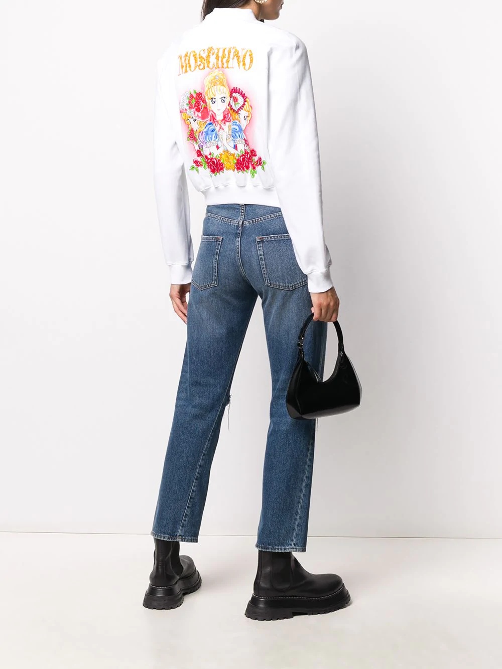 cropped Animé print jacket - 2