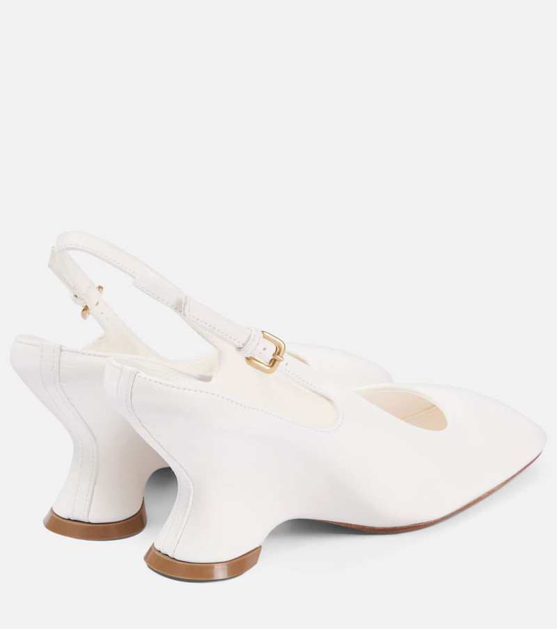 Dries Van Noten 75 leather wedges outlook