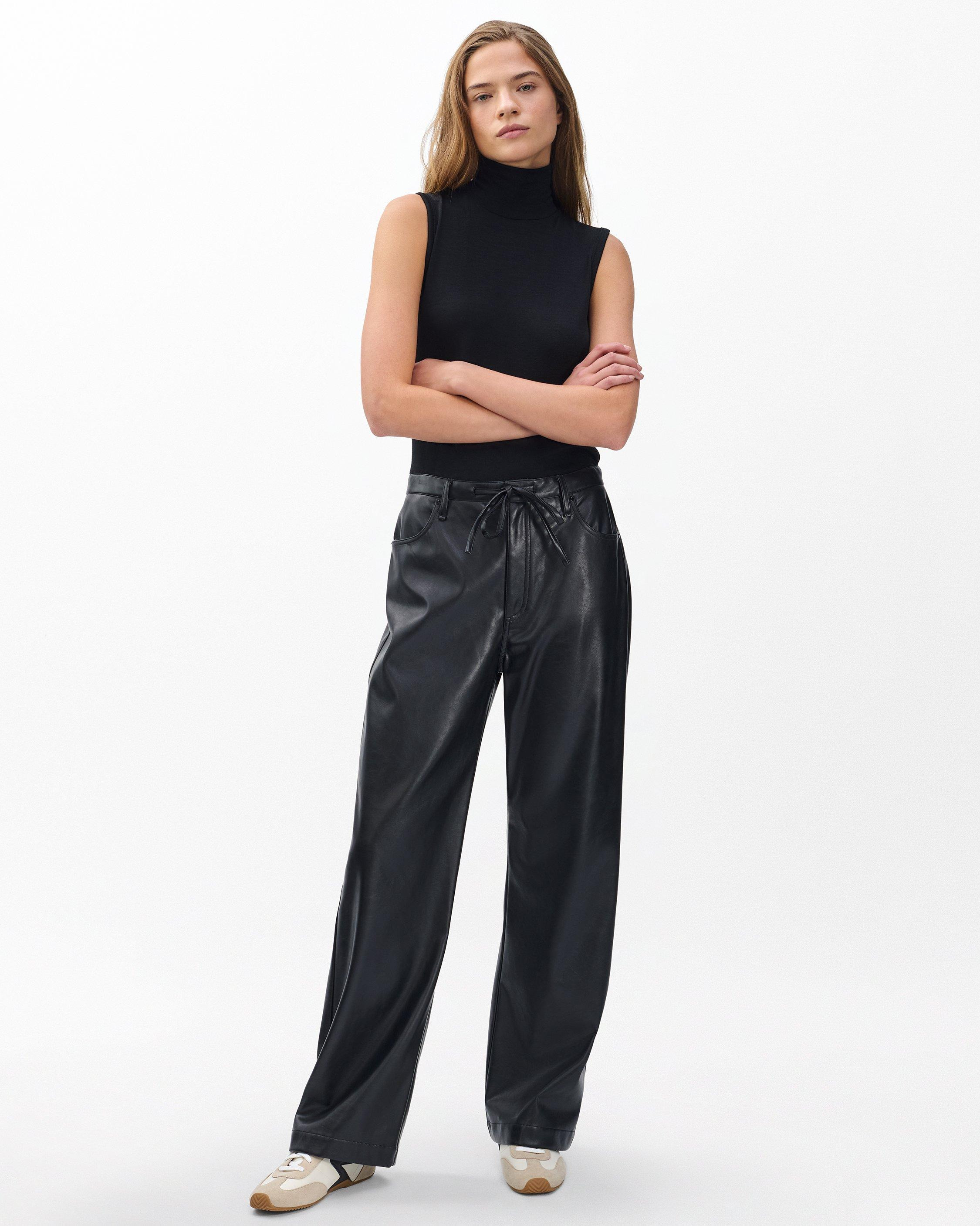 Phoebe Faux Leather Pants - 3