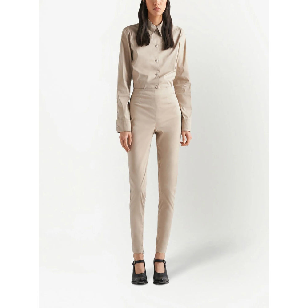 Prada Neutrals Trousers - Slim-Fit Trousers Women - 2