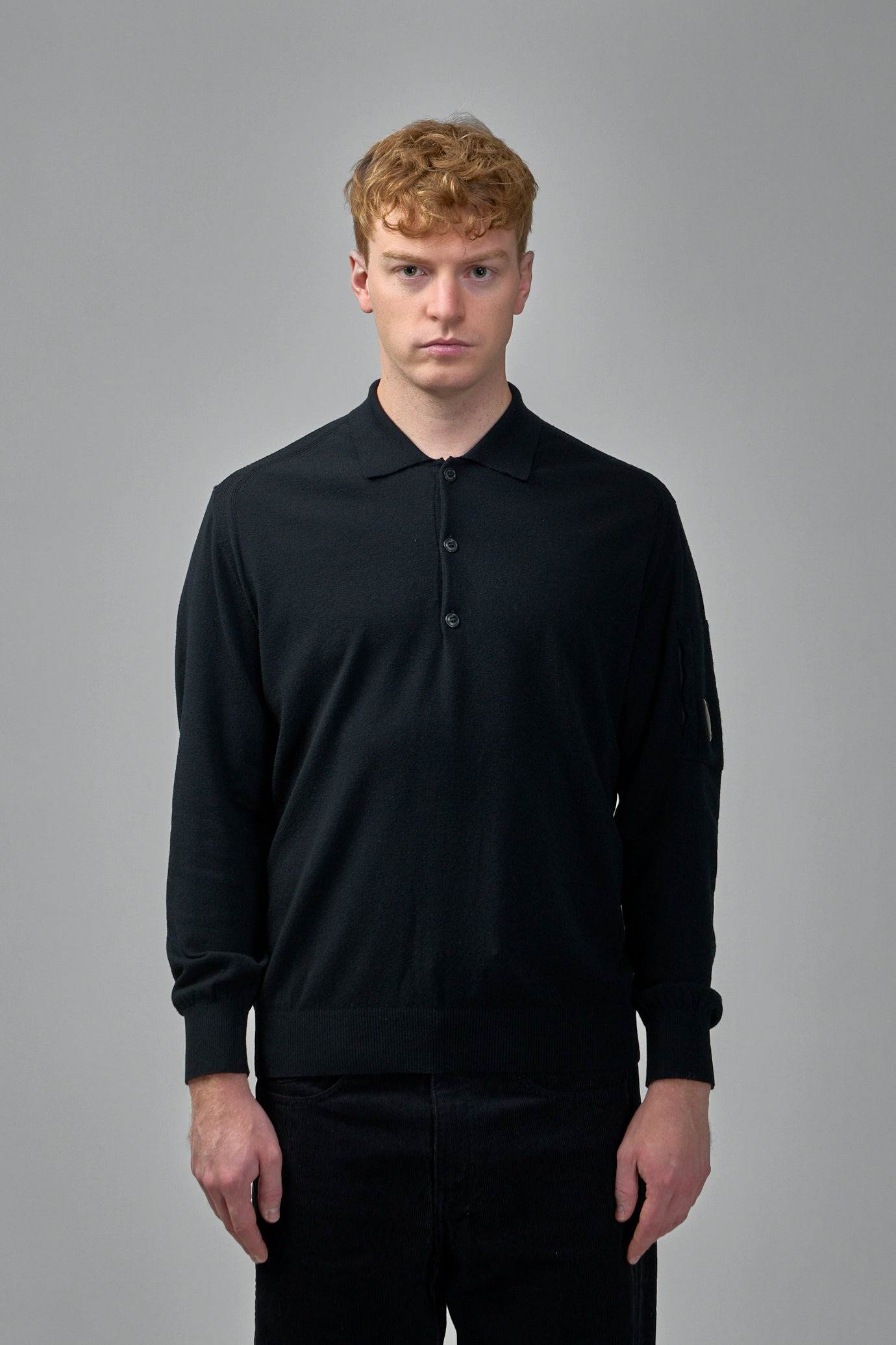 Extrafine Merino Wool Polo Sweater - 3