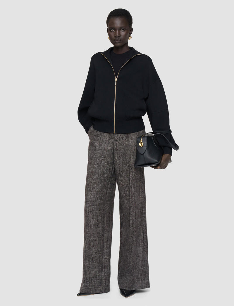 JOSEPH Hawley Textured Tailoring Wool Trousers outlook
