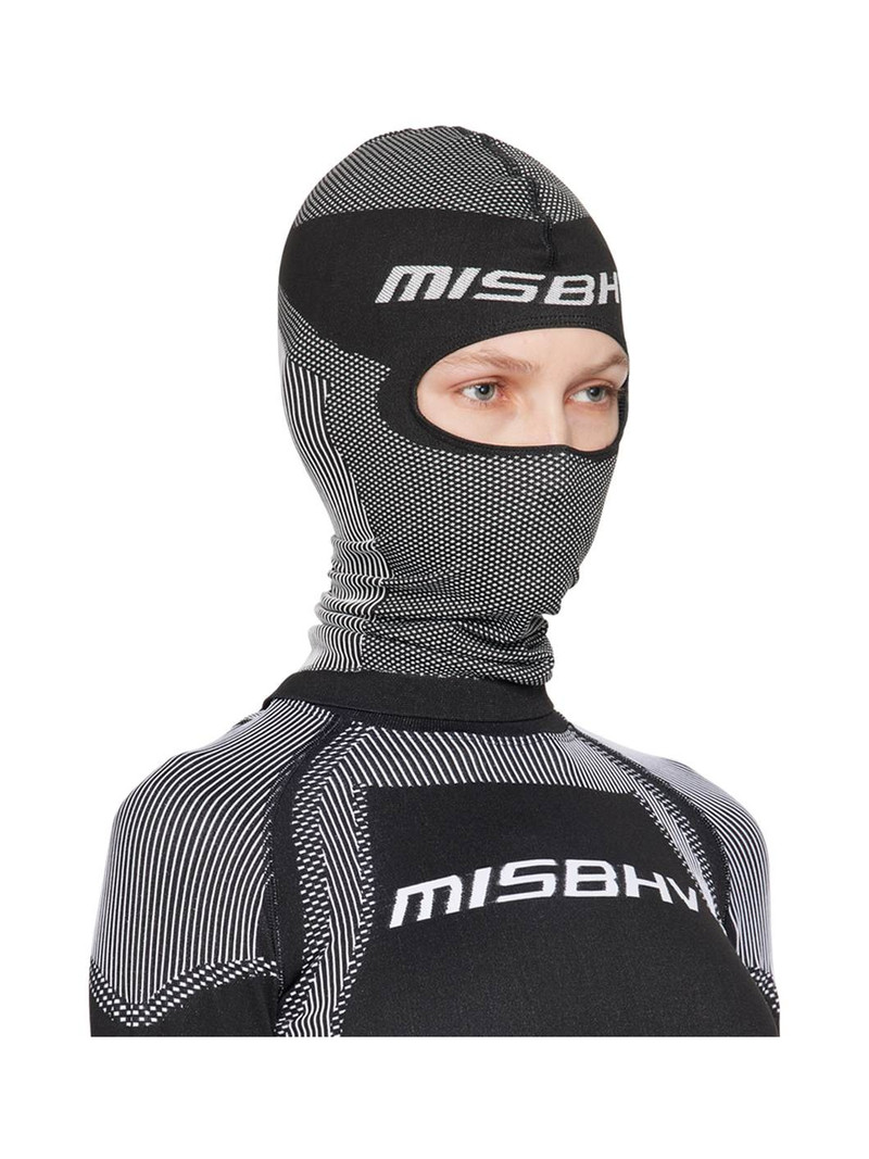 MISBHV Black & White Seamless Ski Balaclava outlook