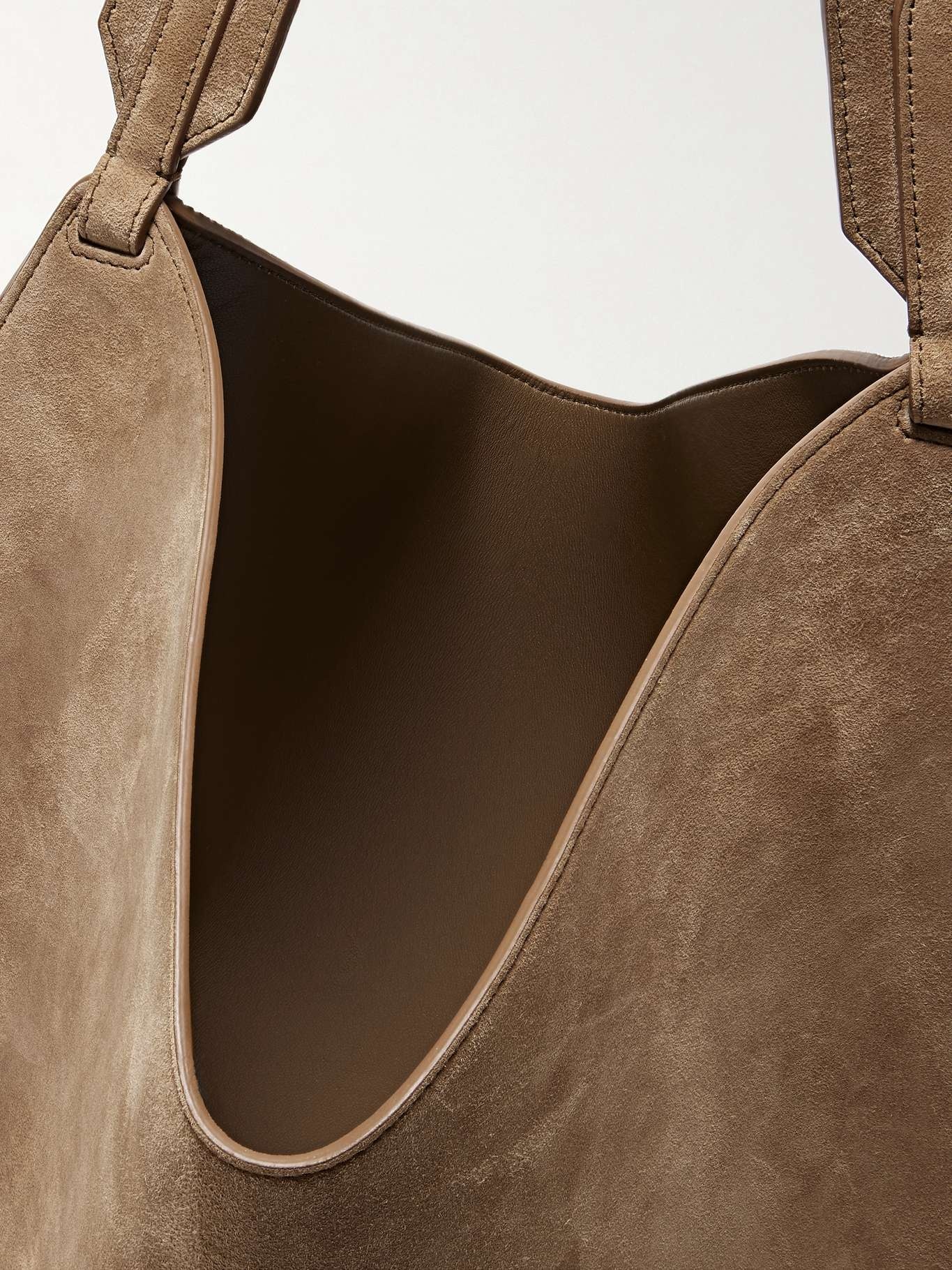 Lotus small suede tote Beige - 5