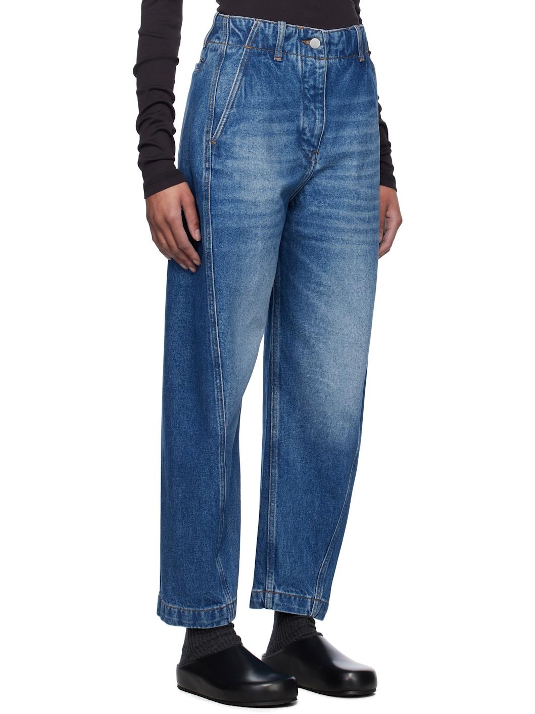 【関税込み】Studio Nicholson ブルー Akerman ジーンズ Blue Akerman Jeans by Studio Nicholson on Sale