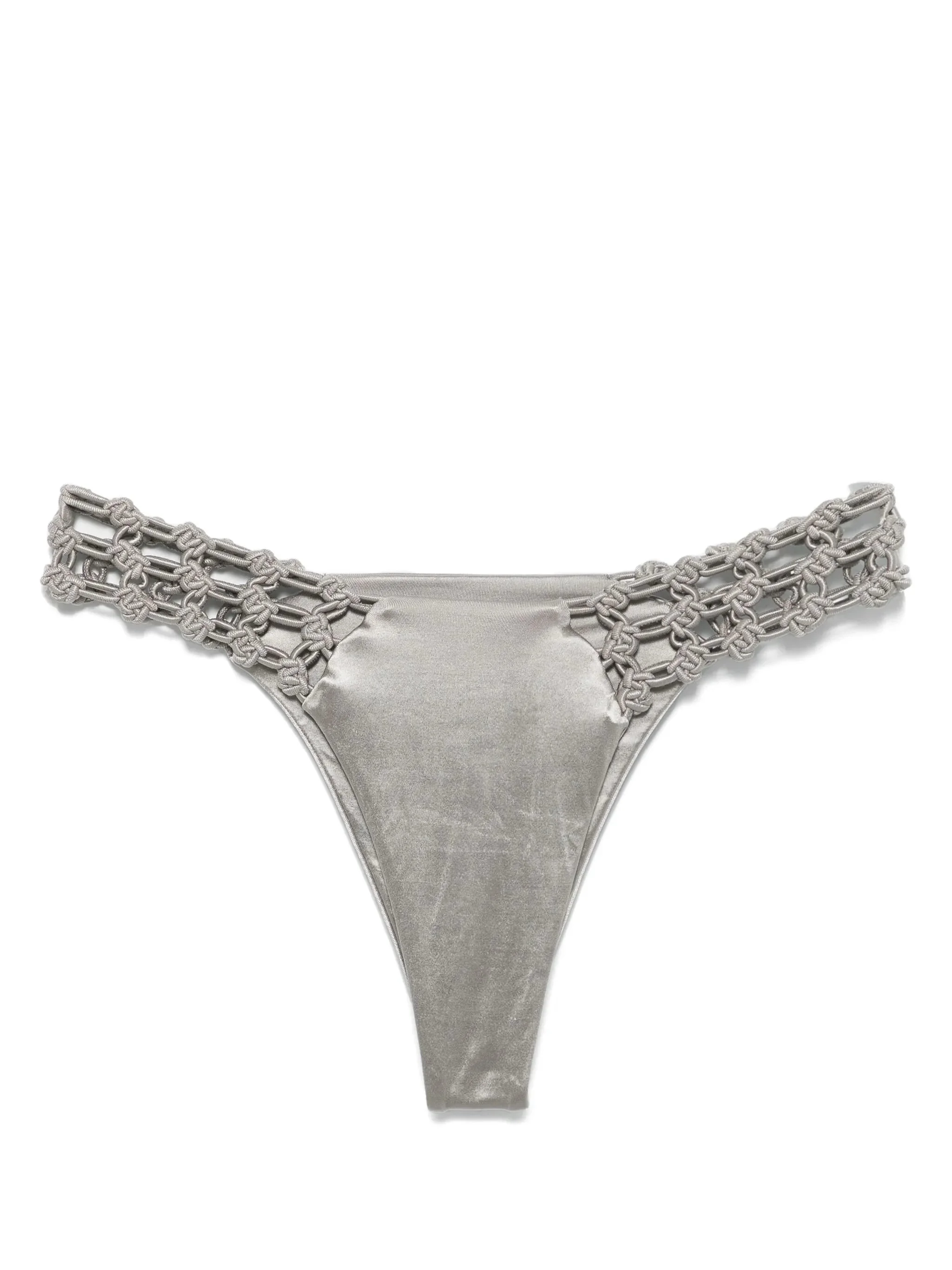 floral-macrame bikini bottoms - 1