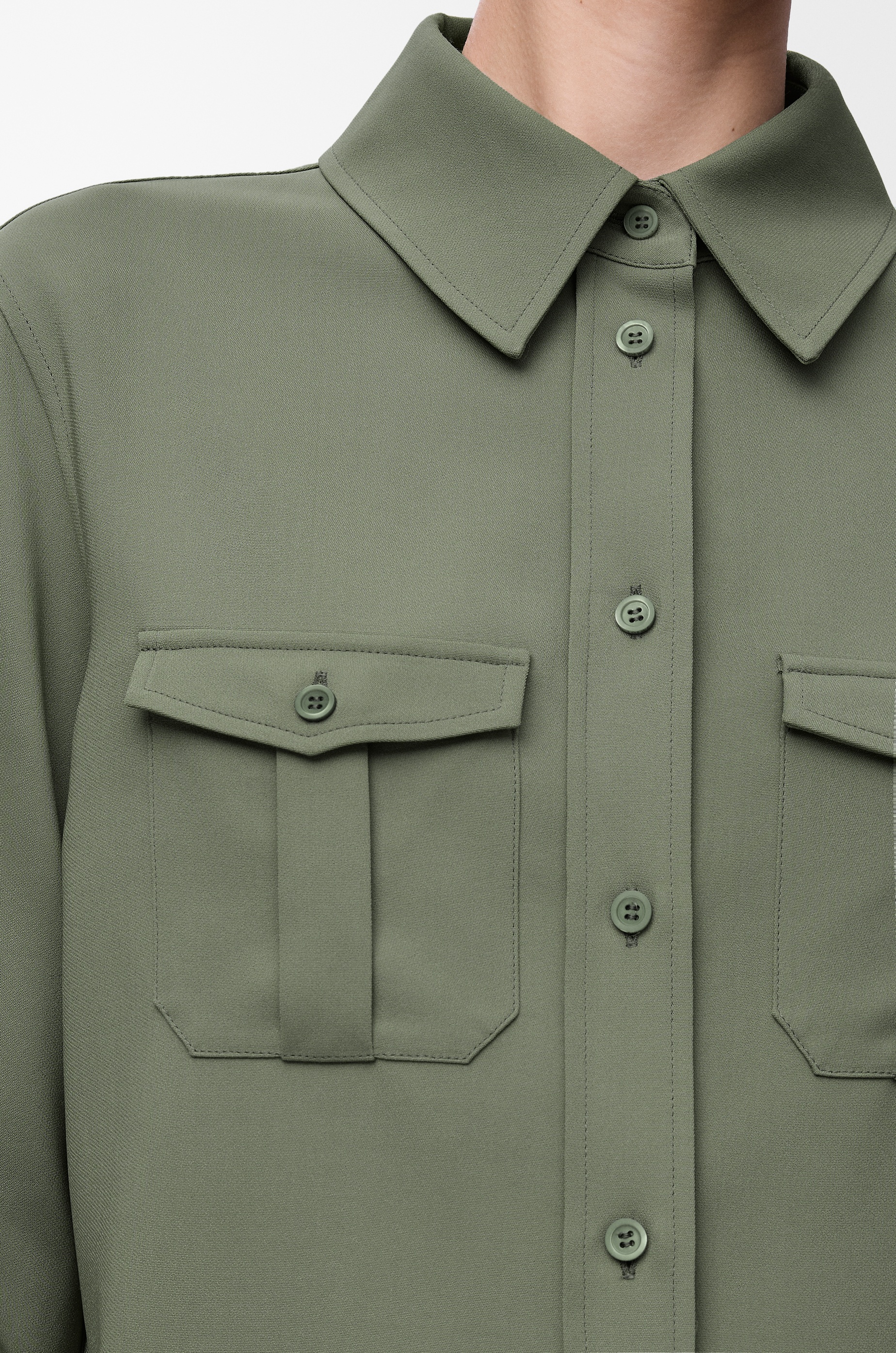 Shirt  in stretch viscose - 5