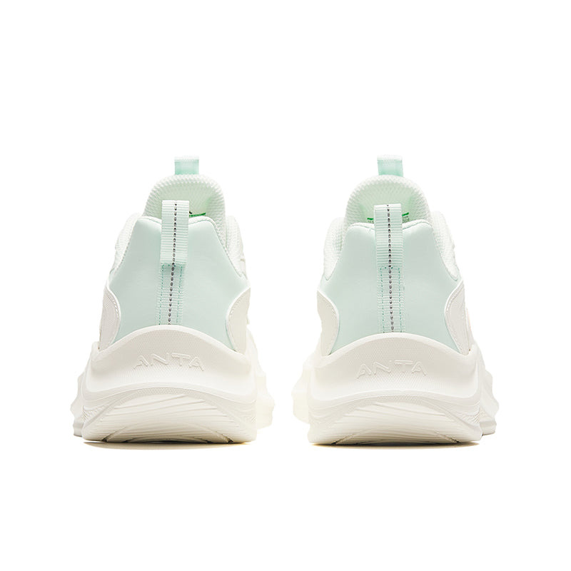 (WMNS) ANTA Running Series Sneakers Leather 'White Blue' 922315573-8 - 4