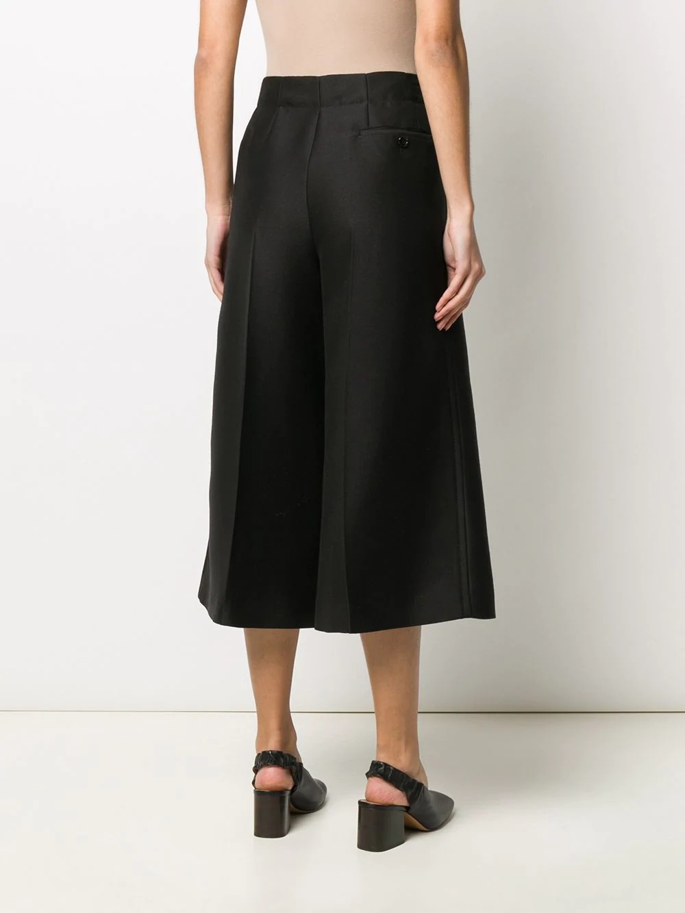 darted mid-rise culottes - 4