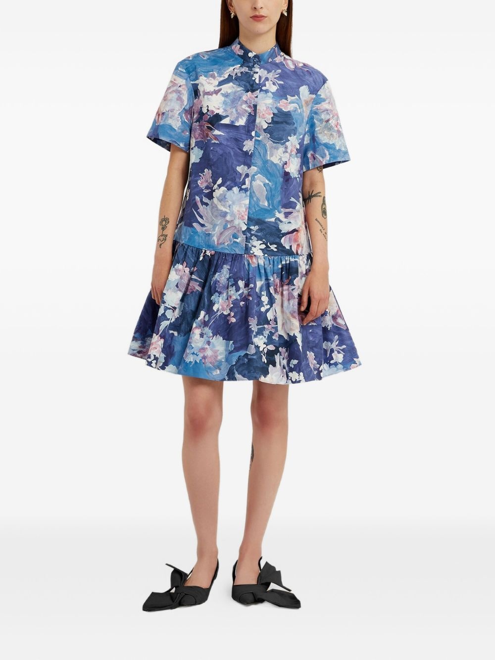 floral-print midi dress - 5