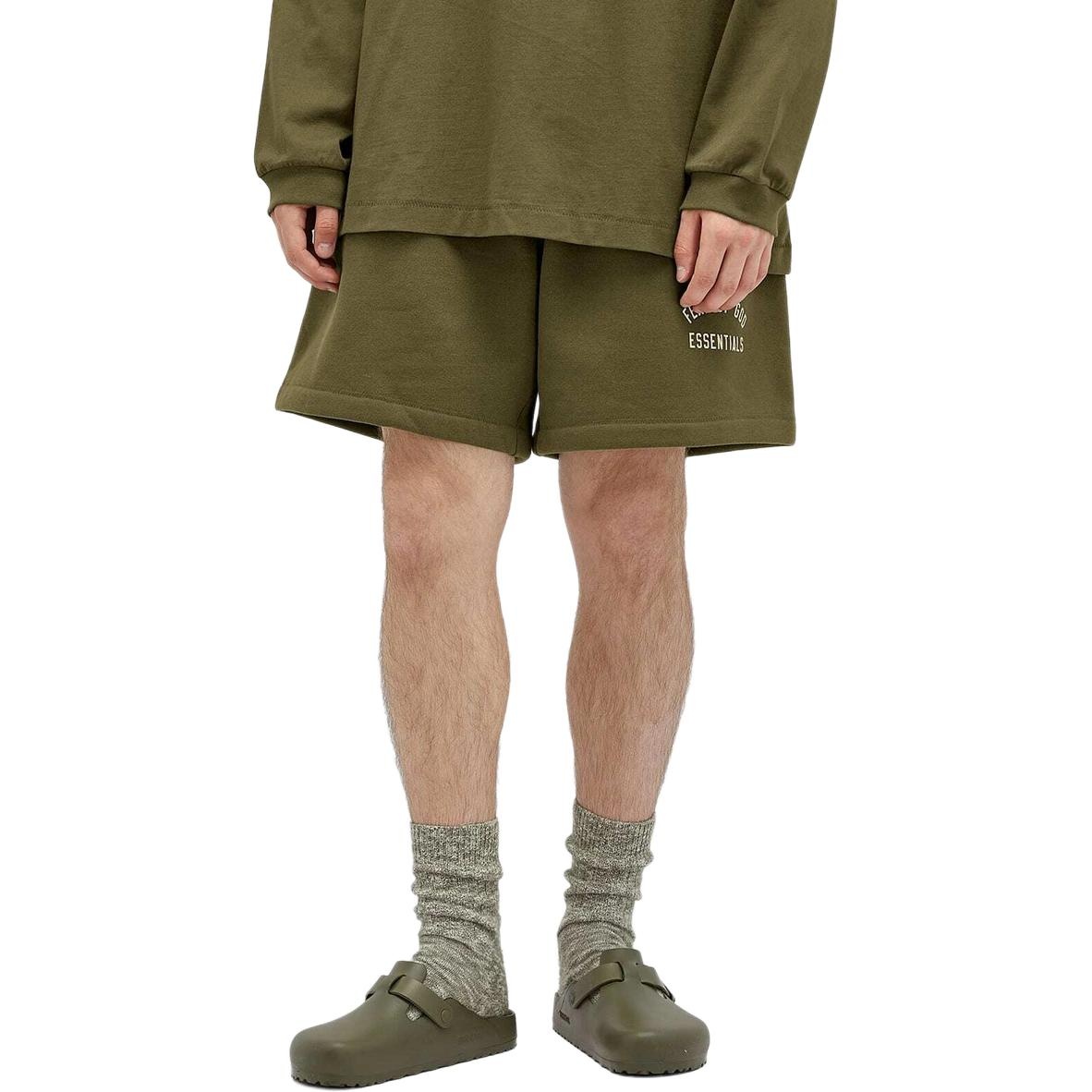 Fear of God Essentials Fleece Soccer Short 'Military' 160BT242005F - 4