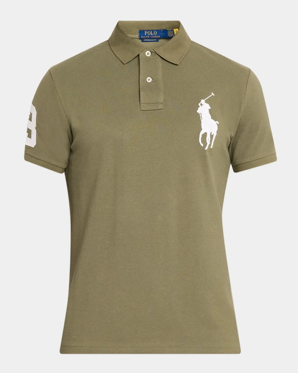 Men's Custom Slim Fit Big Pony Mesh Polo Shirt - 1