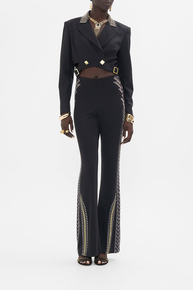 CAMILLA CROPPED JACKET WITH CUTOUT AND BUCKLE DETAIL outlook