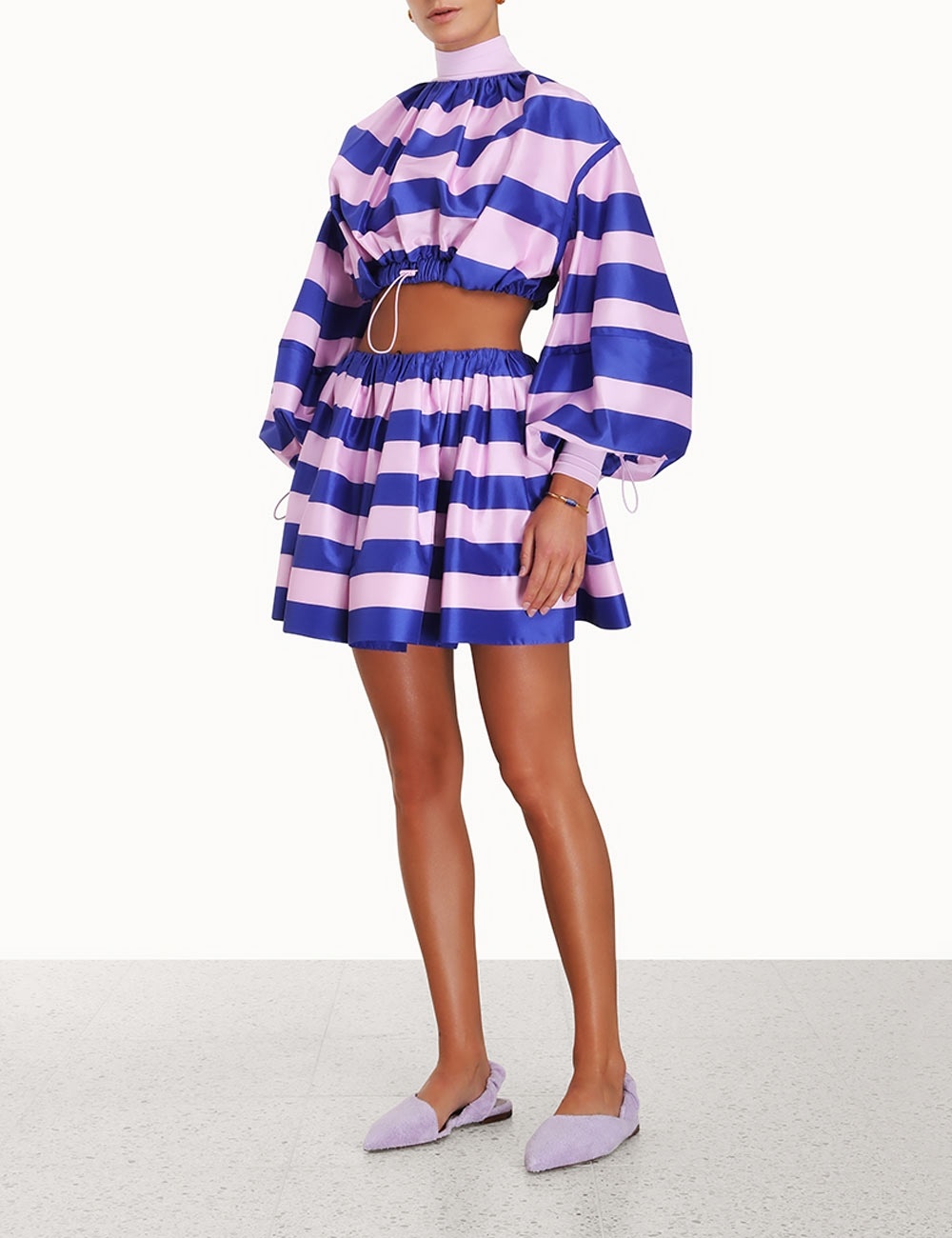 TAMA RIB COLLAR CROP - 2