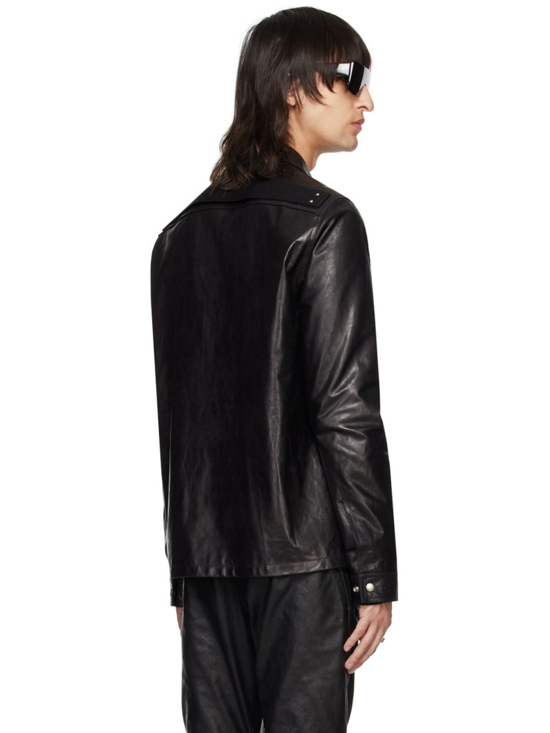 Black Brad Leather Jacket 3