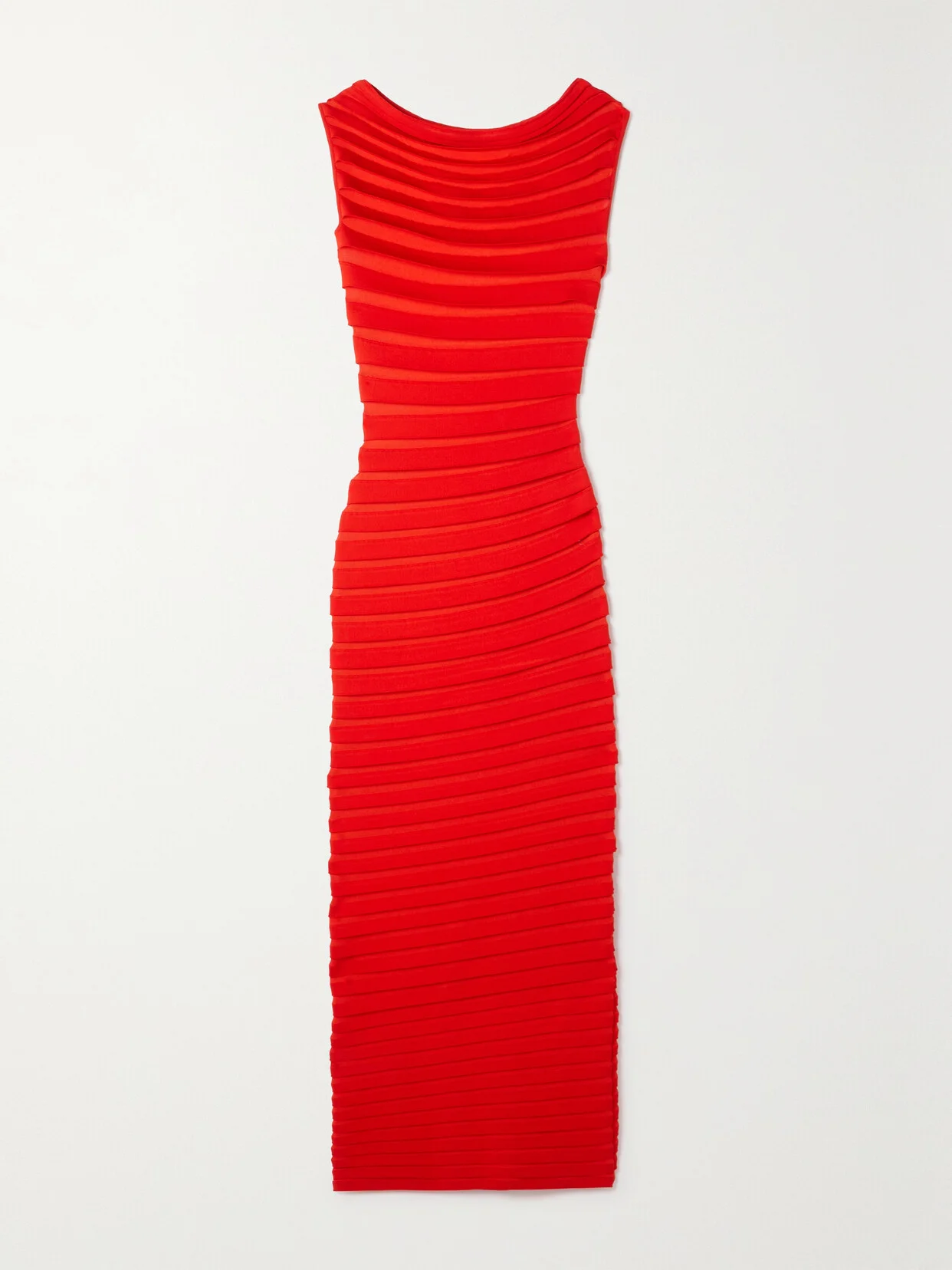 Layered Knitted Maxi Dress - 1