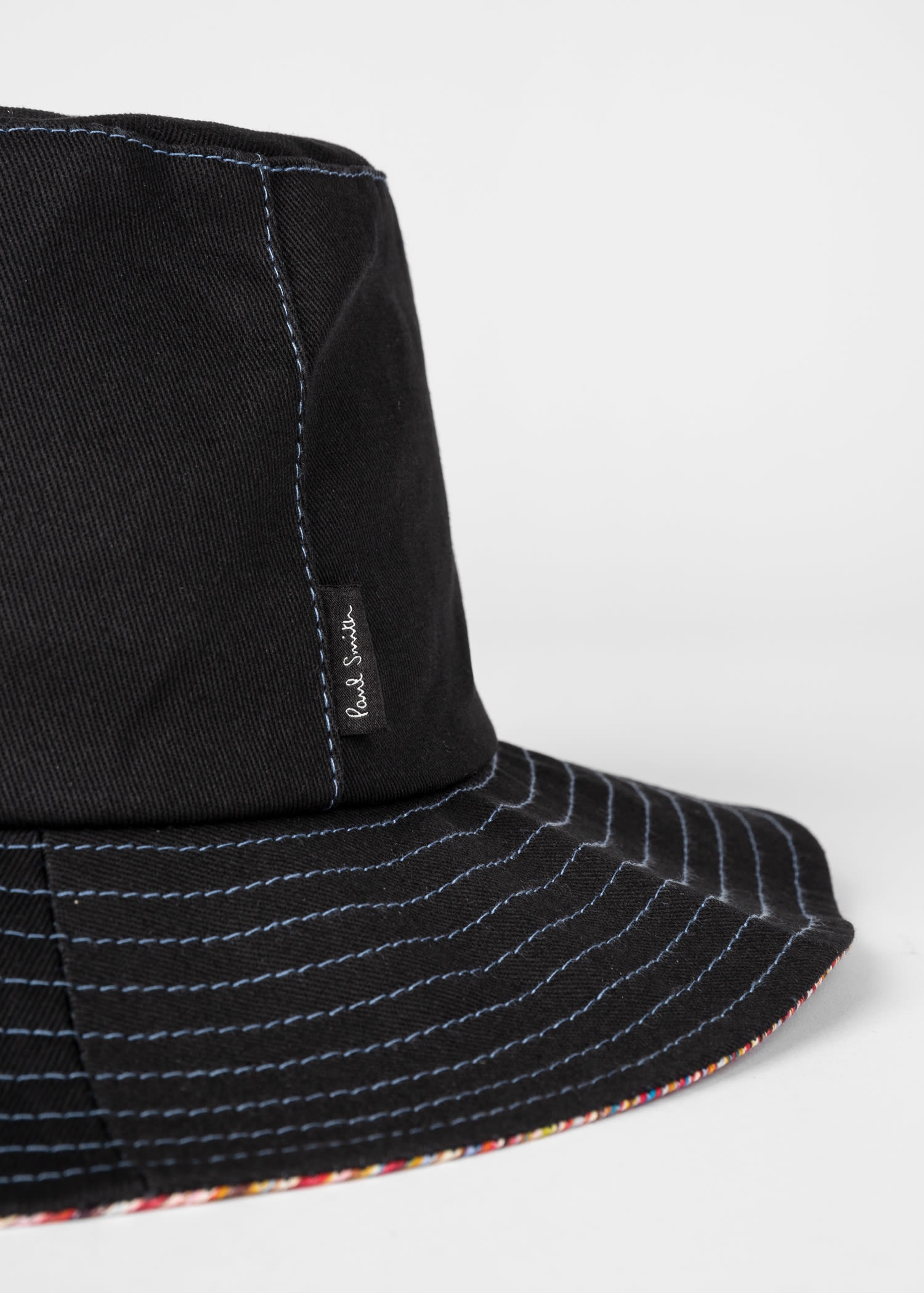 Stripe Trim Bucket Hat - 3