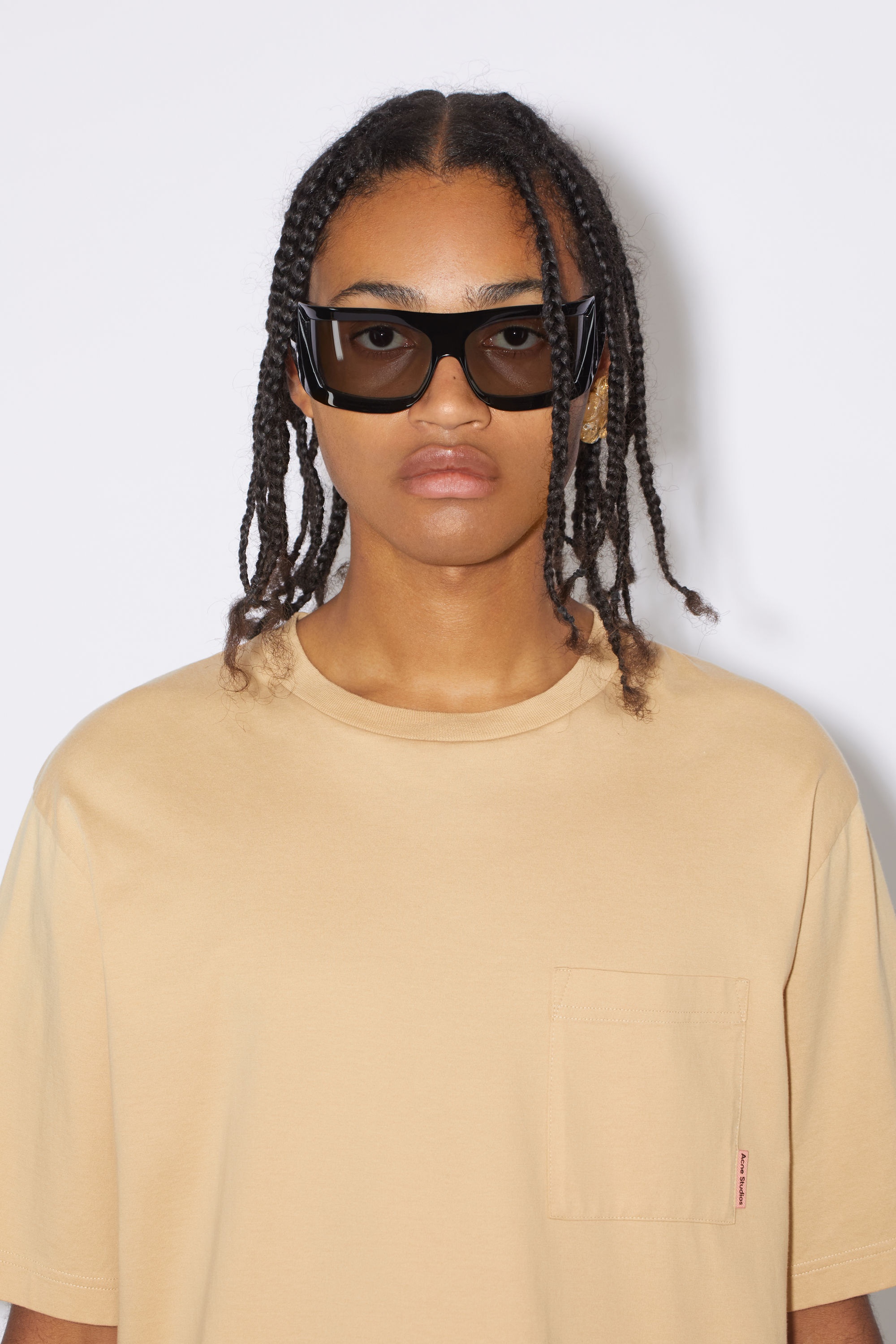 Crew neck t-shirt - Light camel - 4