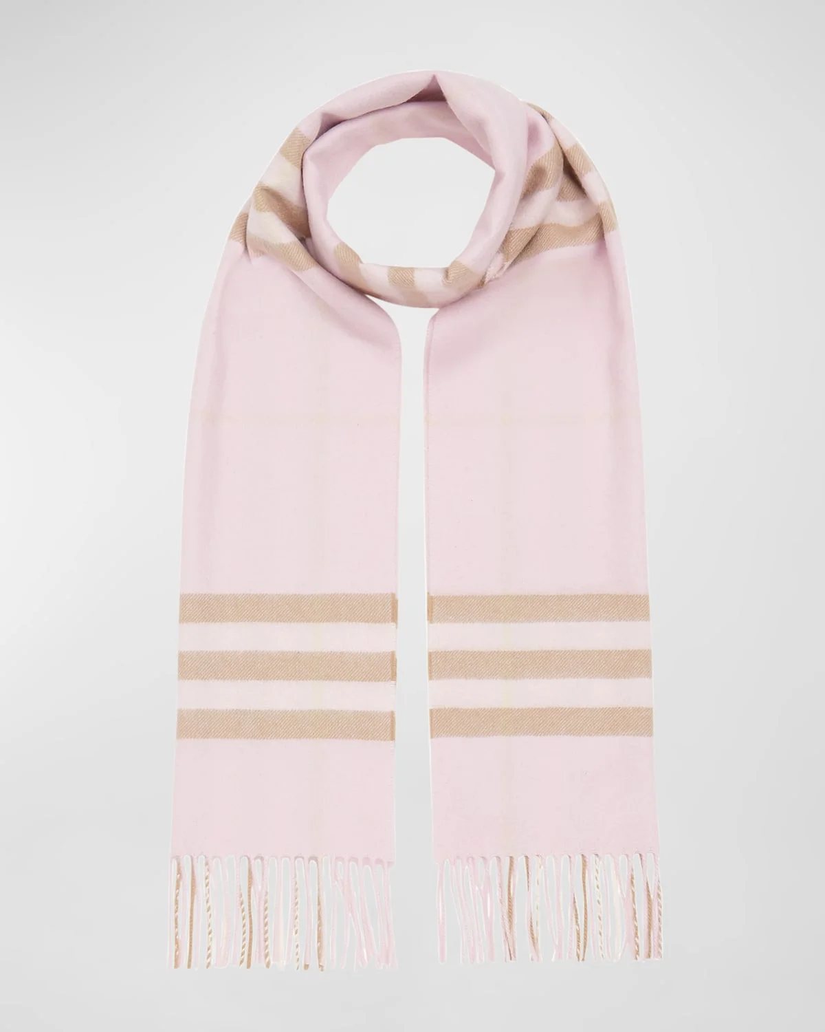 Giant Check Cashmere Scarf - 1