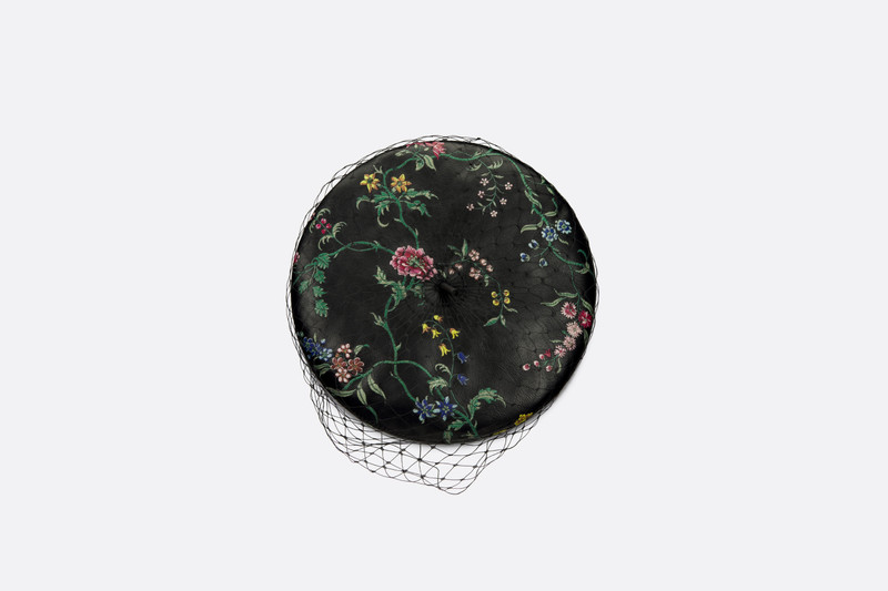 Dior Arty Dior Petites Fleurs Beret with Veil 5