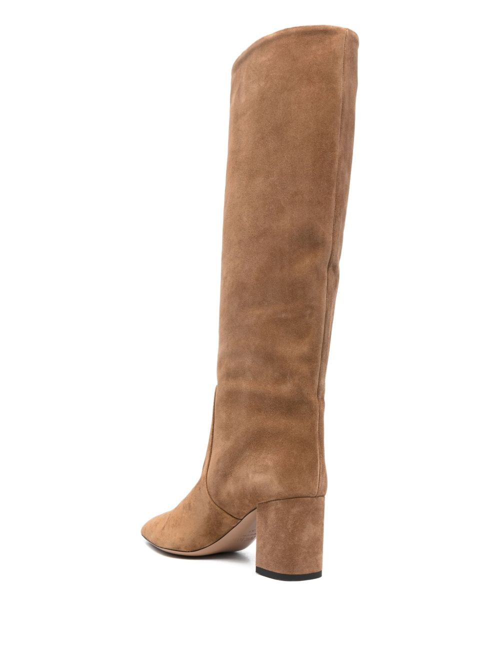 70mm calf suede block-heel boots - 3