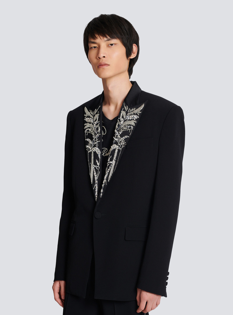 Blazer with embroidered Bamboo collar 6