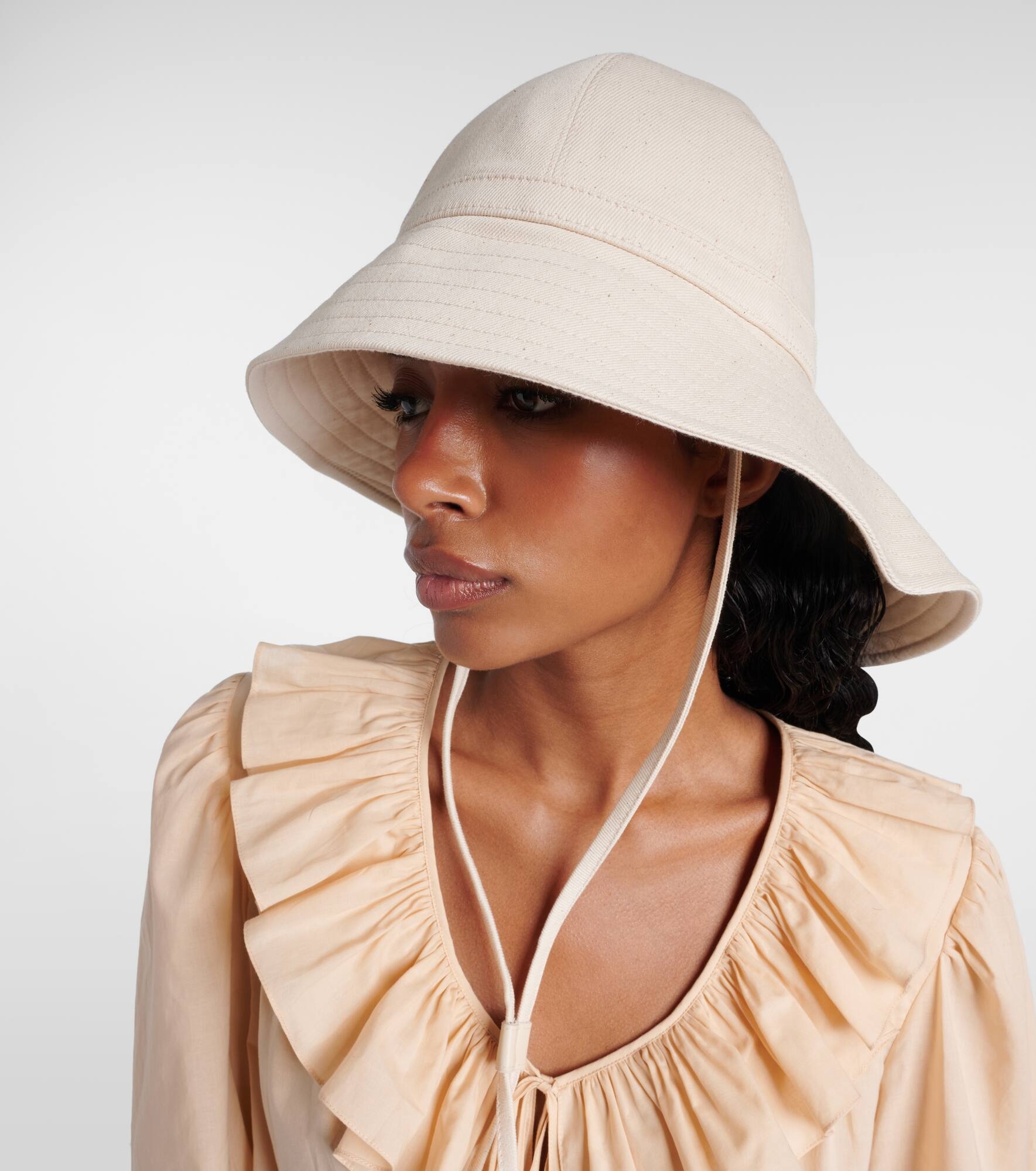 Cotton-blend bucket hat - 5