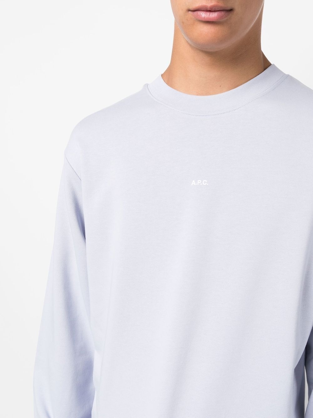 logo-print cotton sweatshirt - 5