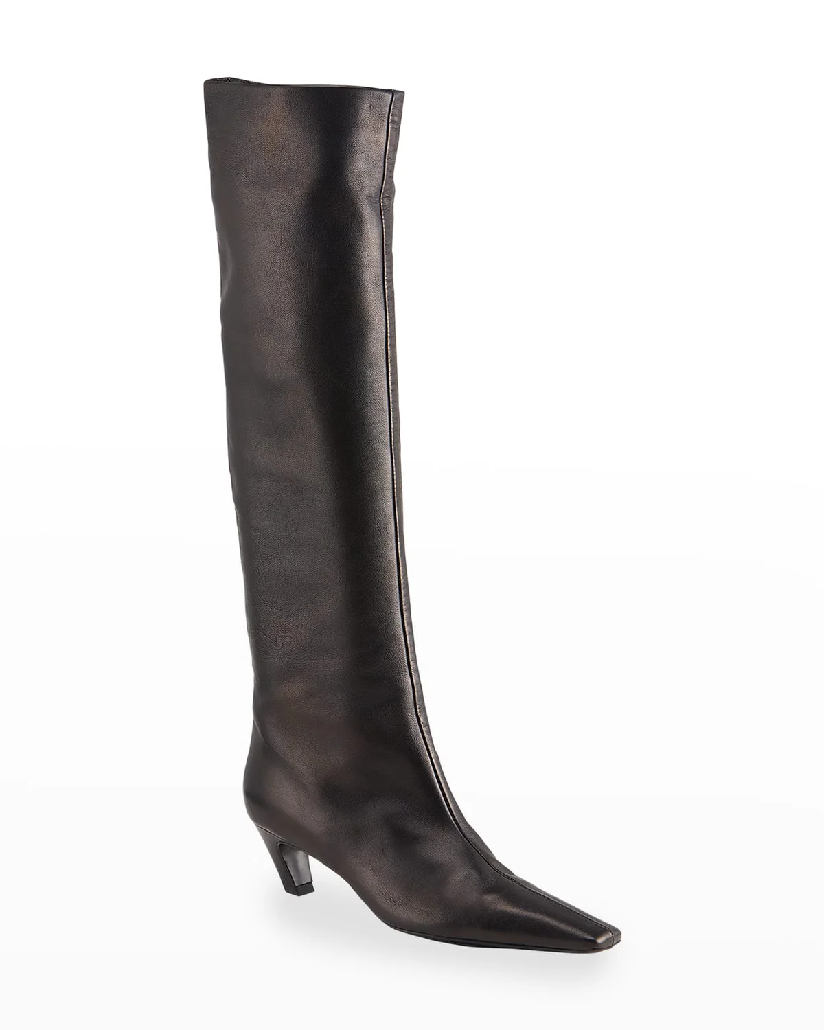 Davis Slouchy Leather Knee Boots - 1