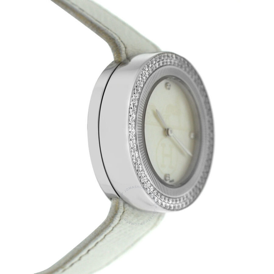 Pre-owned Hermes Passe Passe Quartz Diamond Ladies Watch PP1.430 - 3