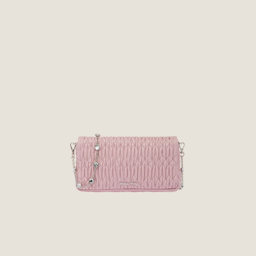 Miu Miu Miu Crystal Cloqué Nappa leather bag | REVERSIBLE