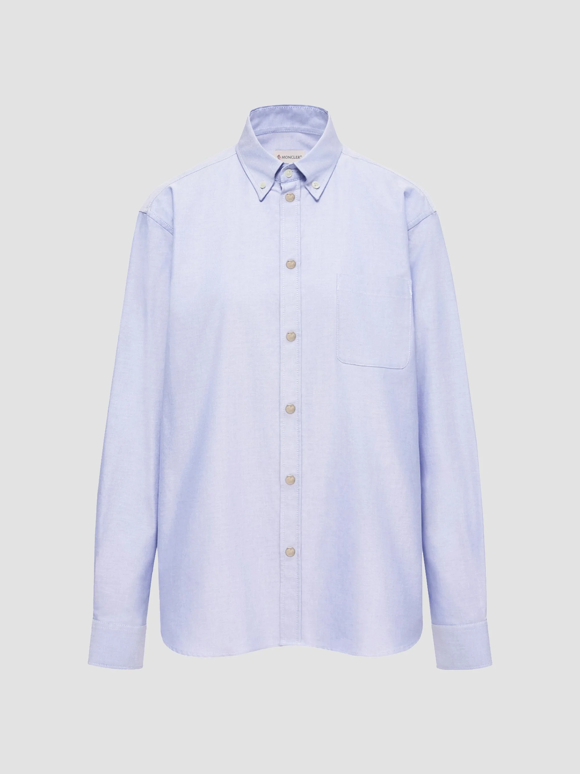 Men's Shirt in Cotton - Light Blue - 1