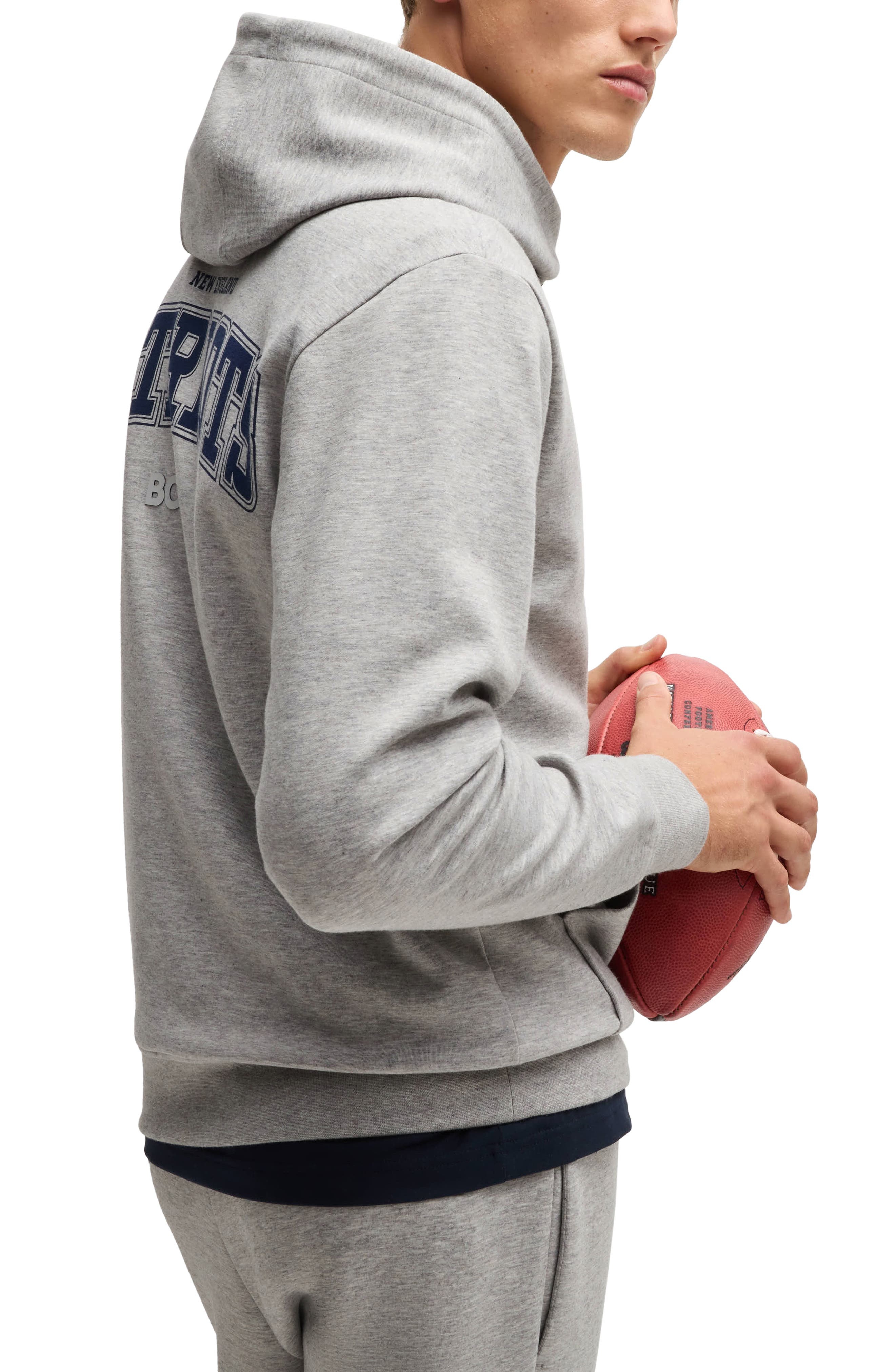 BOSS x NFL Woodson Graphic Hoodie in New England Patriots at Nordstrom - 2