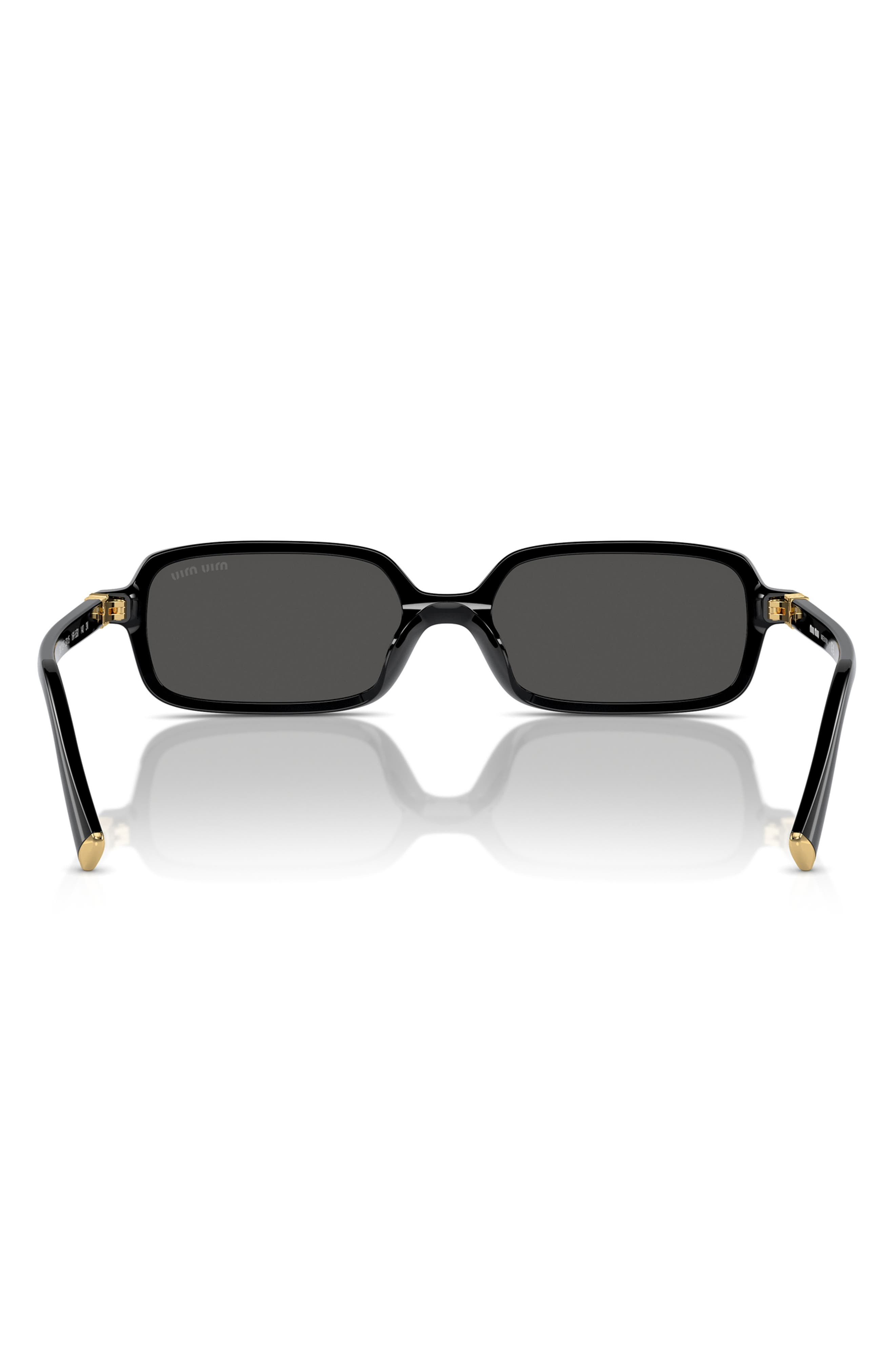 Miu Miu 52mm Rectangular Sunglasses in Black at Nordstrom - 5