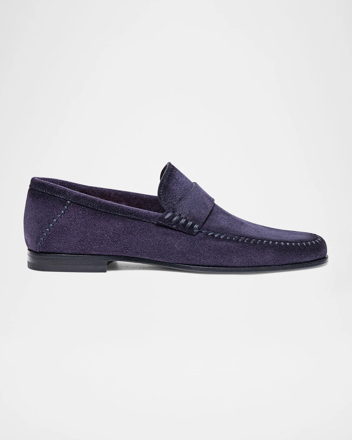 Men's Paine Whipstitched Leather Loafers - 1